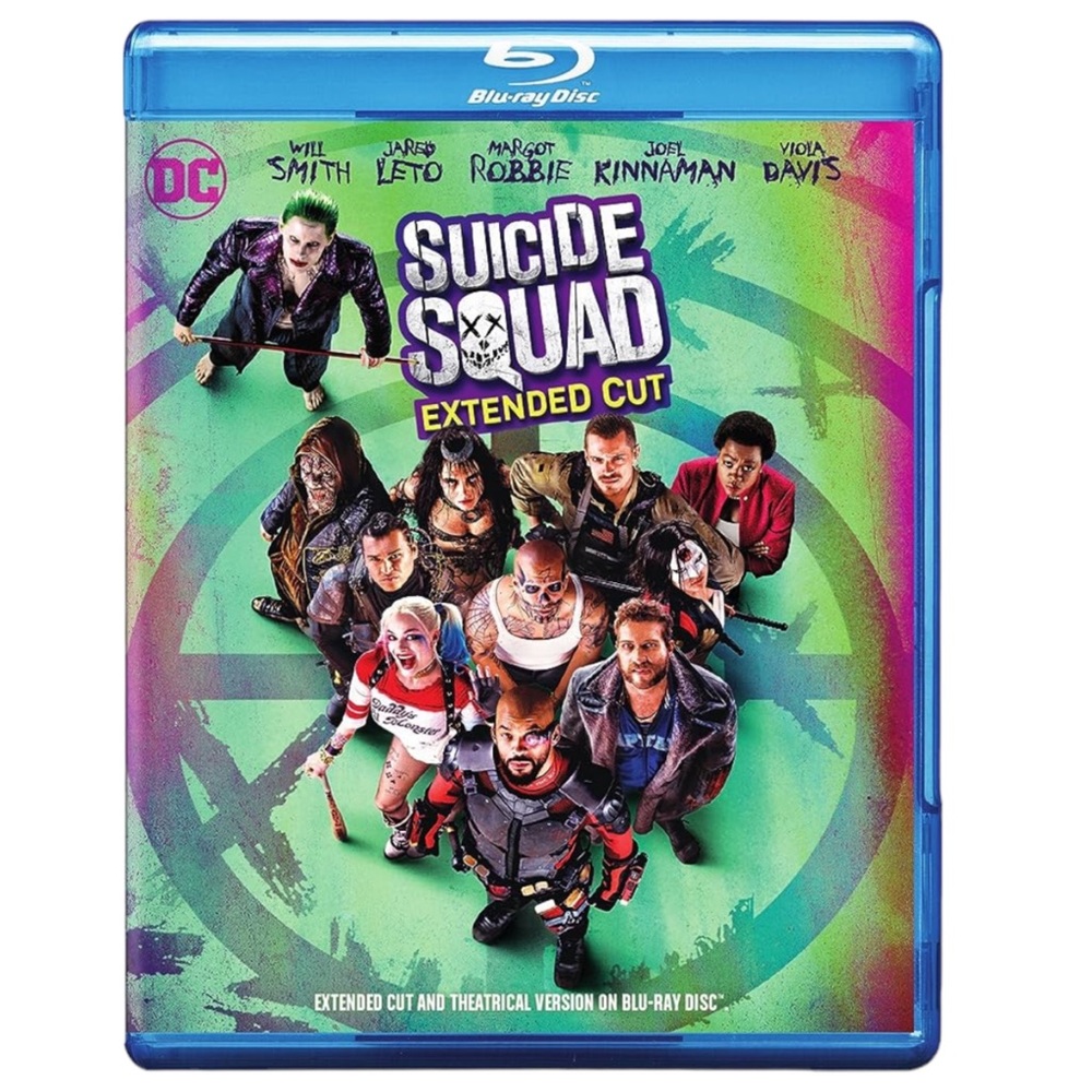 Suicide Squad Extended Cut Blu-ray DVD Digital HD Combo Slipcover NEW Sealed